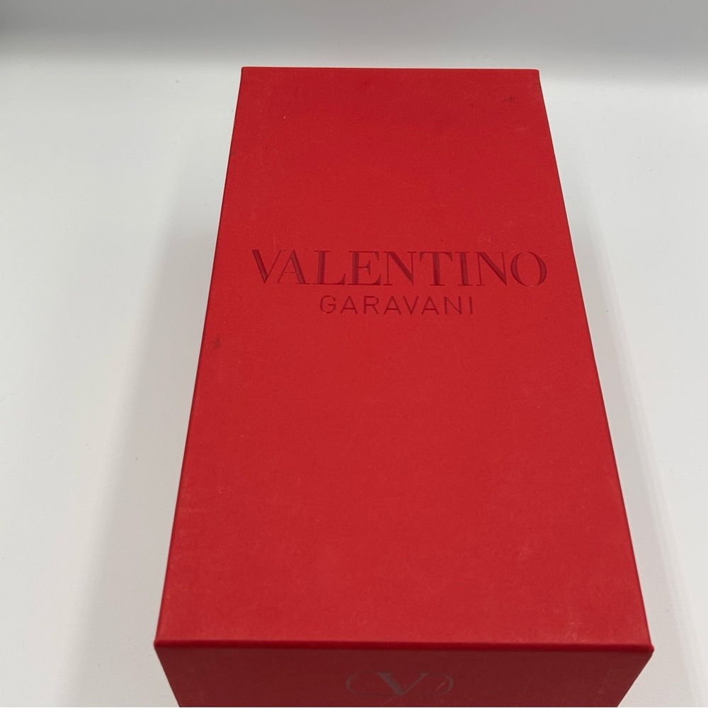 Valentino Shoe Box, Empty with Tissue and Card 12.5" x 6" x 4.5"